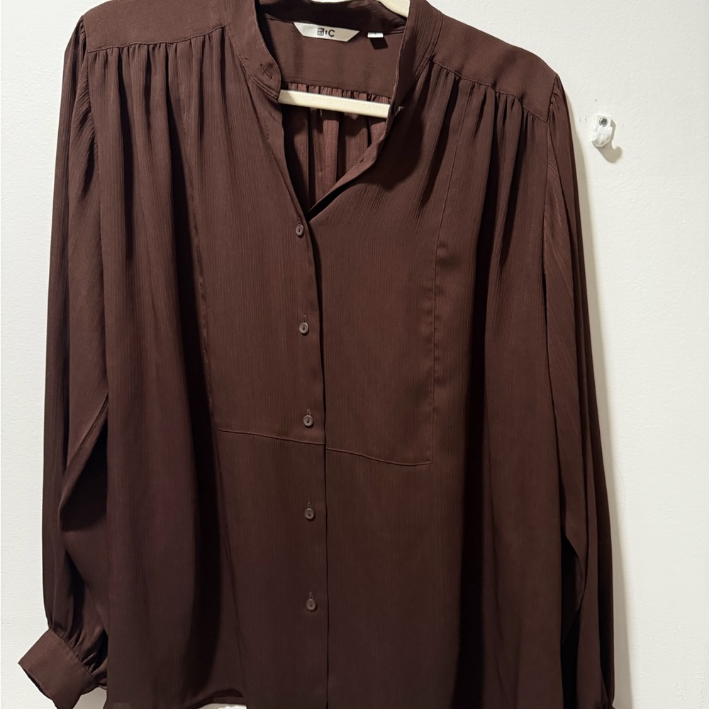 Uniqlo Dark Brown Blouse